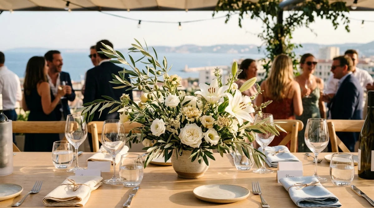 Décoration florale événementielle à Marseille